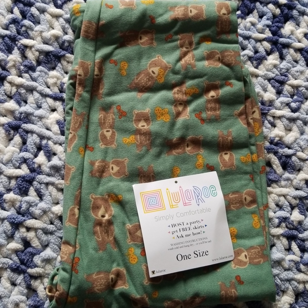 NWT Lularoe leggings bears OS